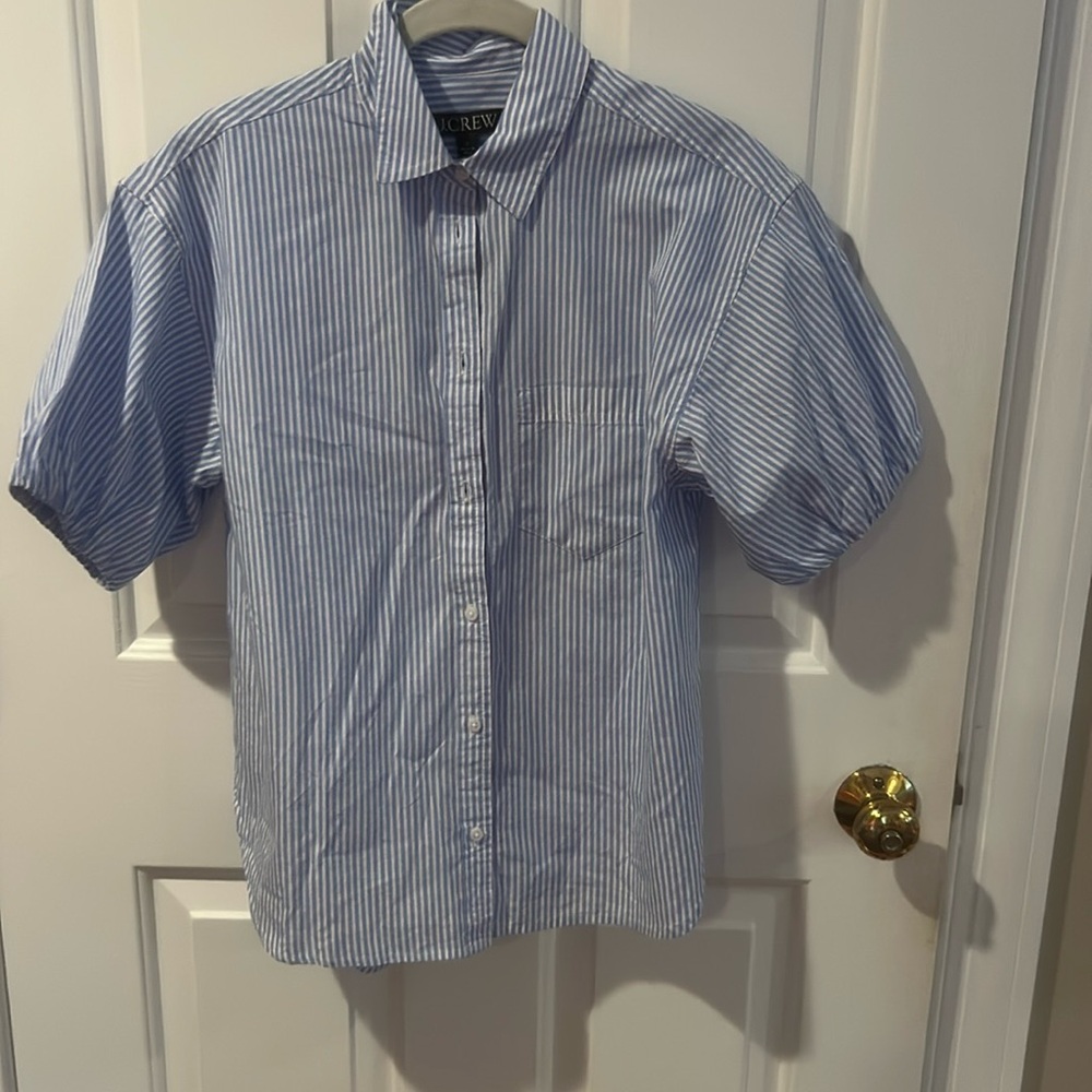 NWT J Crew Striped Button Down Shirt